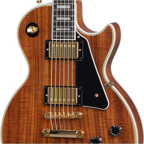 極上素材！激鳴！Epiphone レスポール Les Paul Custom Koa Natural Epiphone エレクトリックギター レス