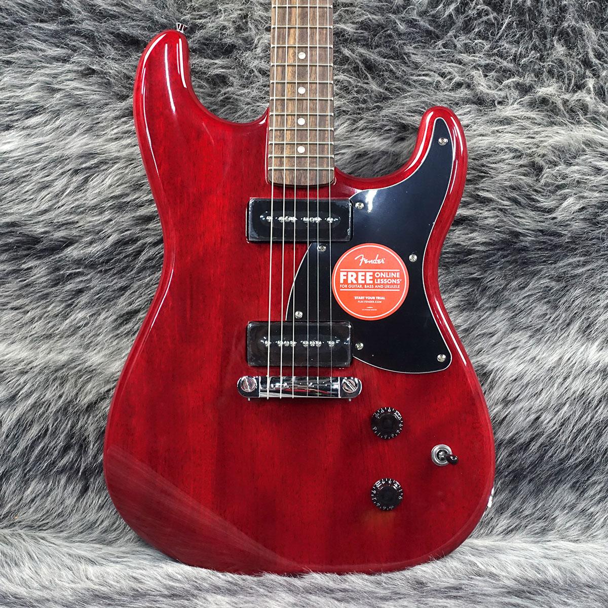 Paranormal Strat-O-Sonic Crimson Red Transparent Squier