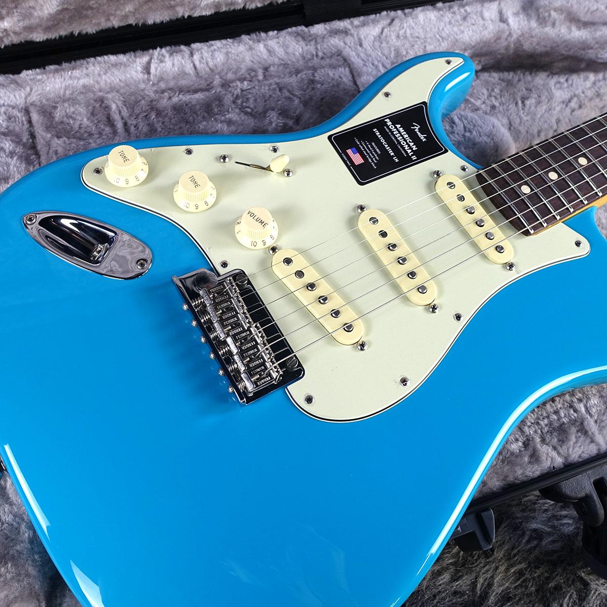 American Professional II Stratocaster Left-Hand Miami Blue【B級