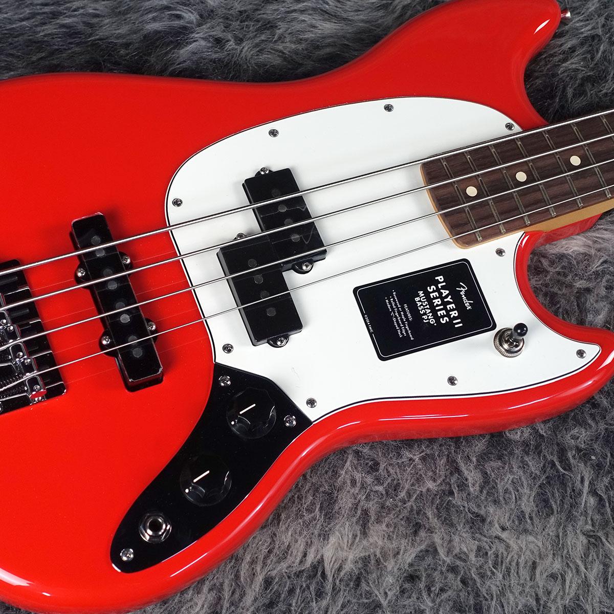 Player II Mustang Bass PJ Coral Red Fender エレクトリック・ベース