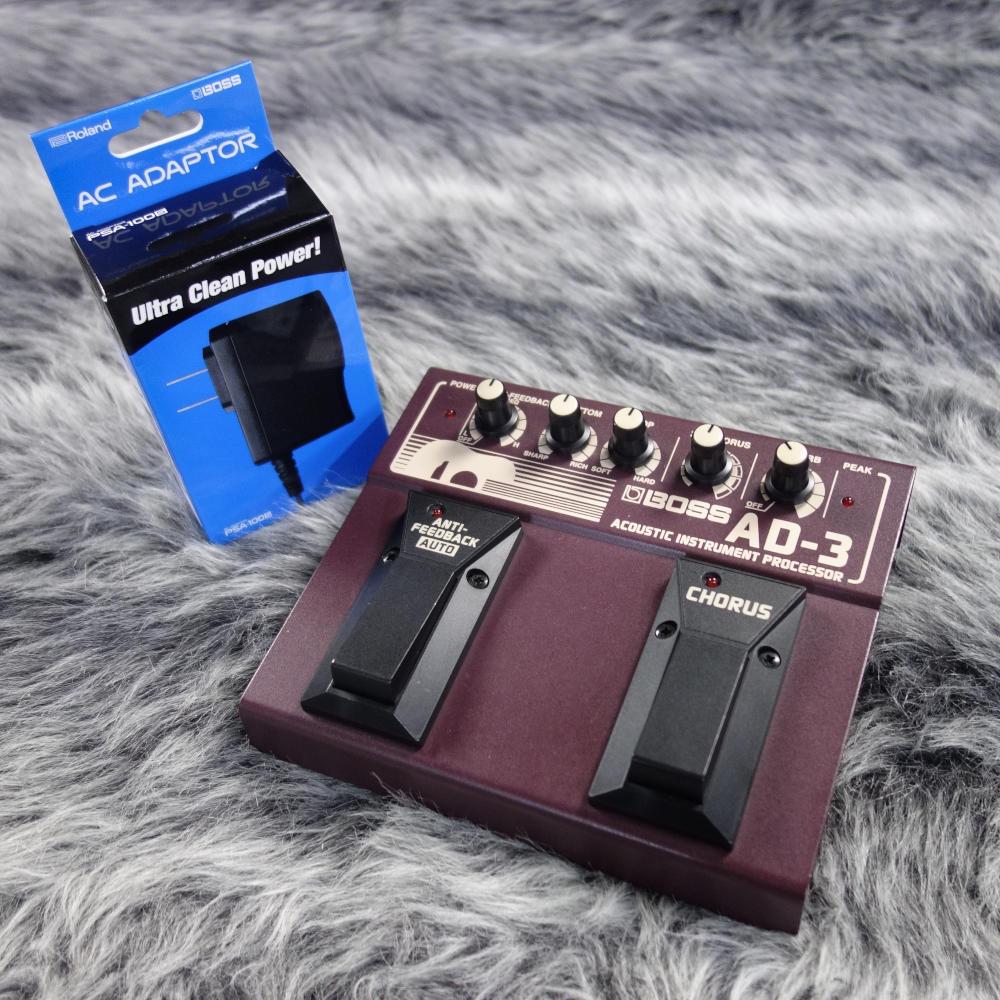 アコギ用プリアンプDi　BOSS　AD-3 Boss AD-3 Acoustic Instrument Effects Processor | Sweetwater