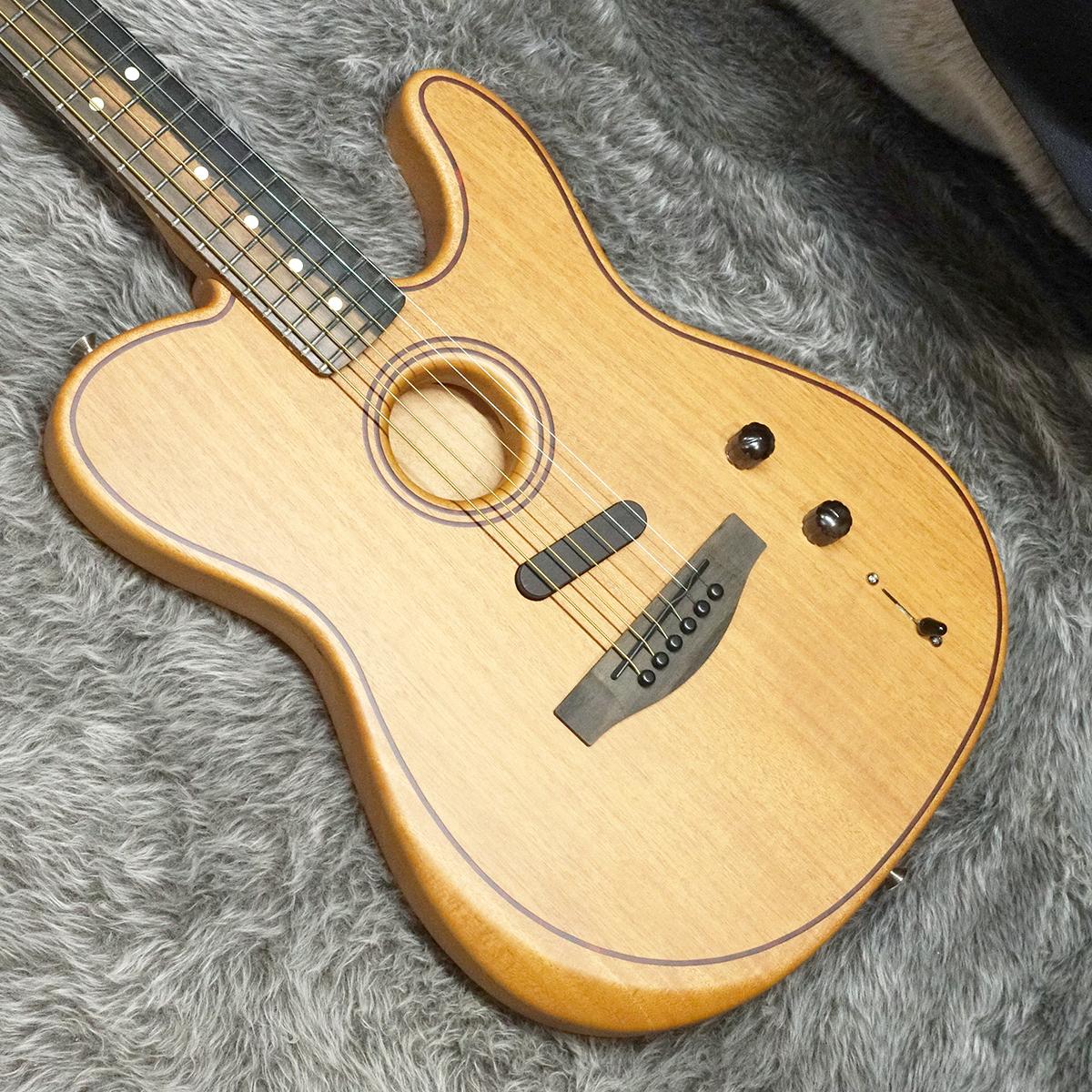 American Acoustasonic Telecaster All-Mahogany EB Natural Fender 