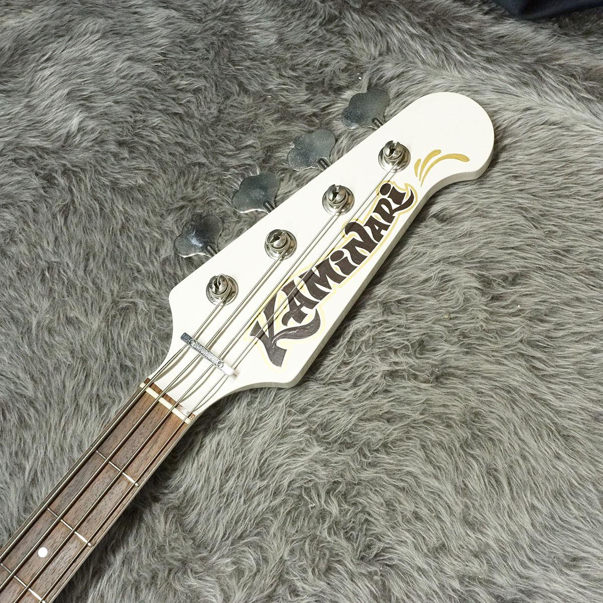 K-YB2 White KAMINARI Guitars エレクトリック・ベース 変形タイプ