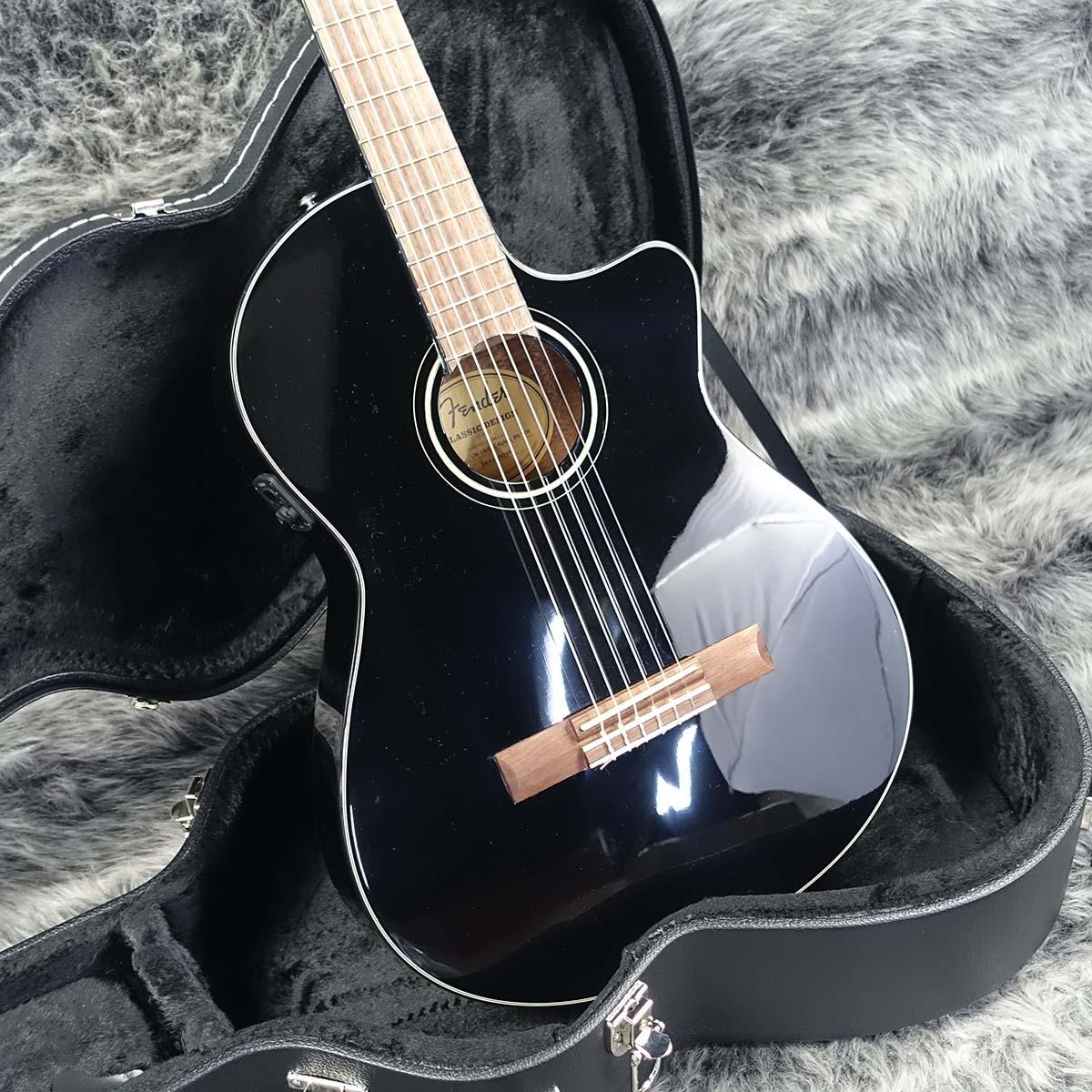 CN-140SCE NYLON Black Fender エレクトリック・アコースティック 