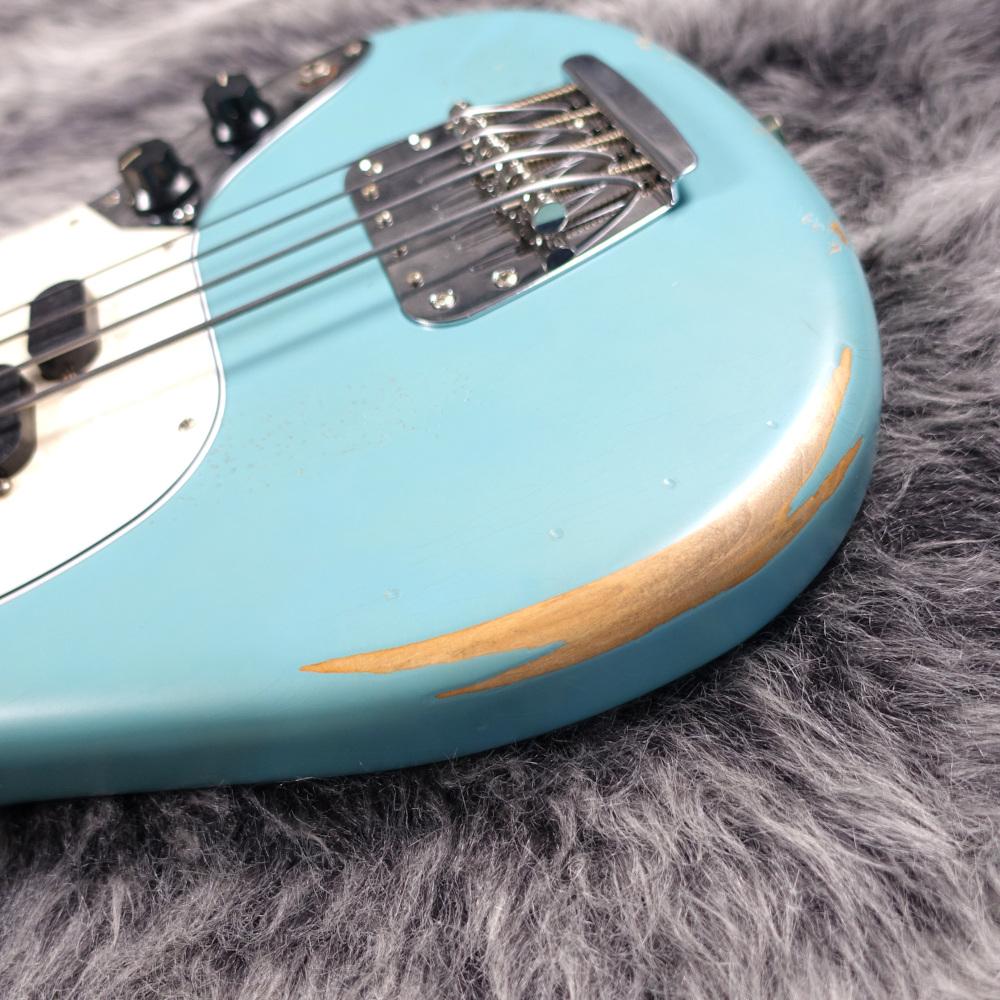 JMJ Road Worn Mustang Bass Faded Daphne Blue Fender Mexico