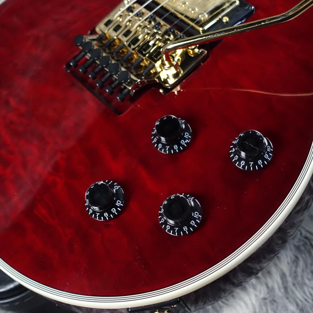 値下げしました！Epiphone Alex Lifeson Les Paul Custom Axcess Quilt Ruby レスポールエレキギター（保証期間内）とRolandの名機CE-1コーラスペダルのセット（Rushラッシュのアレックスライフソンキット） Alex Lifeson Les Paul Custom Axcess Quilt Ruby Epiphone