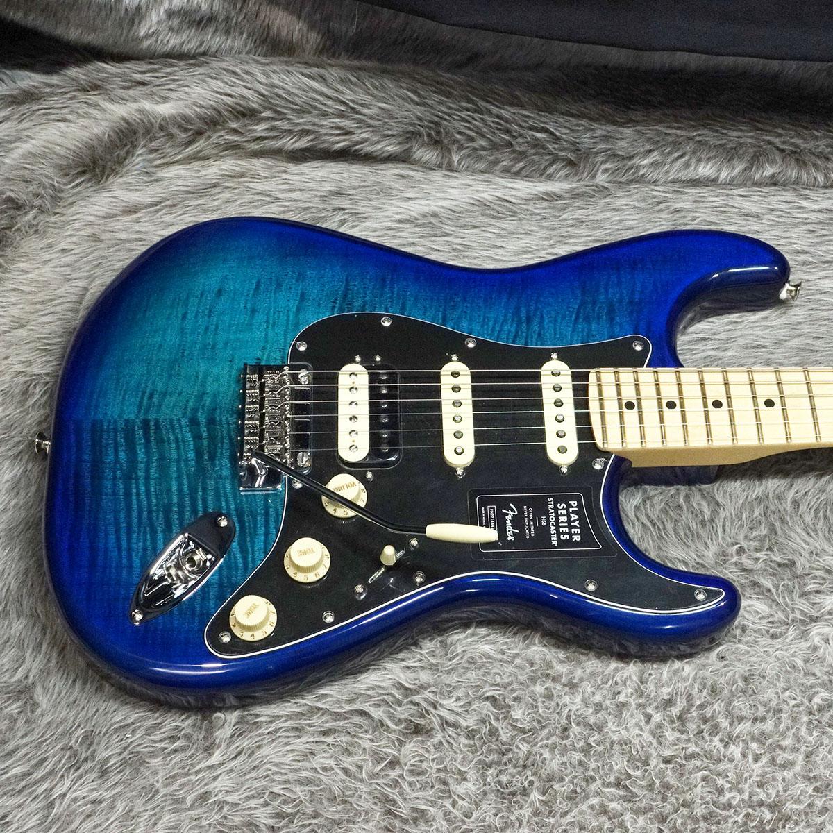 Limited Edition Player Stratocaster HSS Plus Top MN Blue Burst