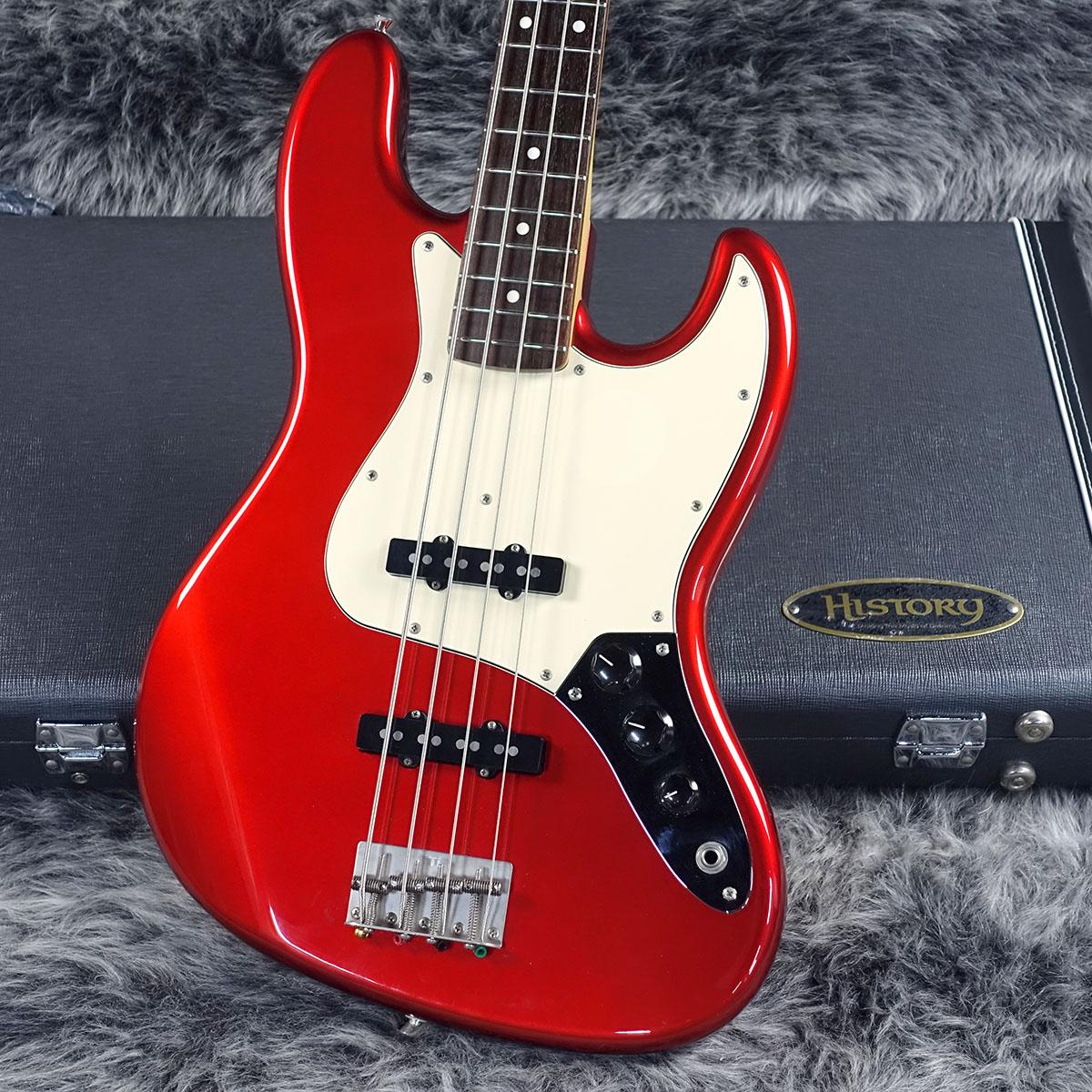 SX エレキベース Standard Series レッド ジャズベースタイプ HISTORY HJB-Standard MRD Metallic Red 国産エレキベース 日本製