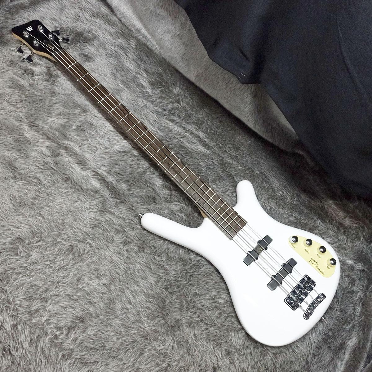 Rock Bass Corvette Basic 4st Solid White High Polish【アウトレット