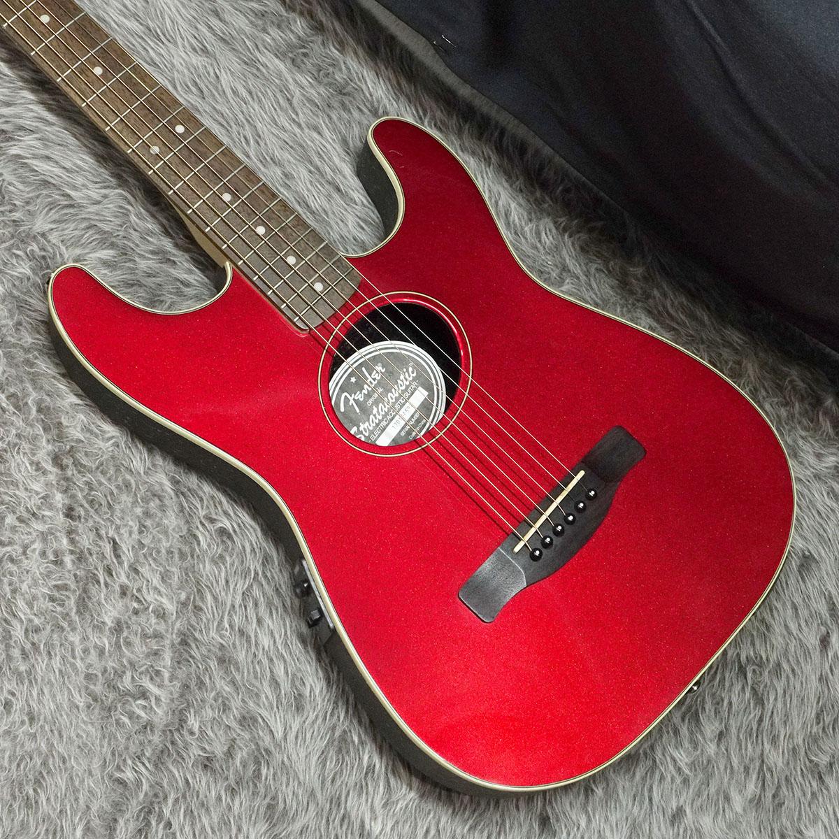 Stratacoustic Candy Apple Red Fender エレクトリック