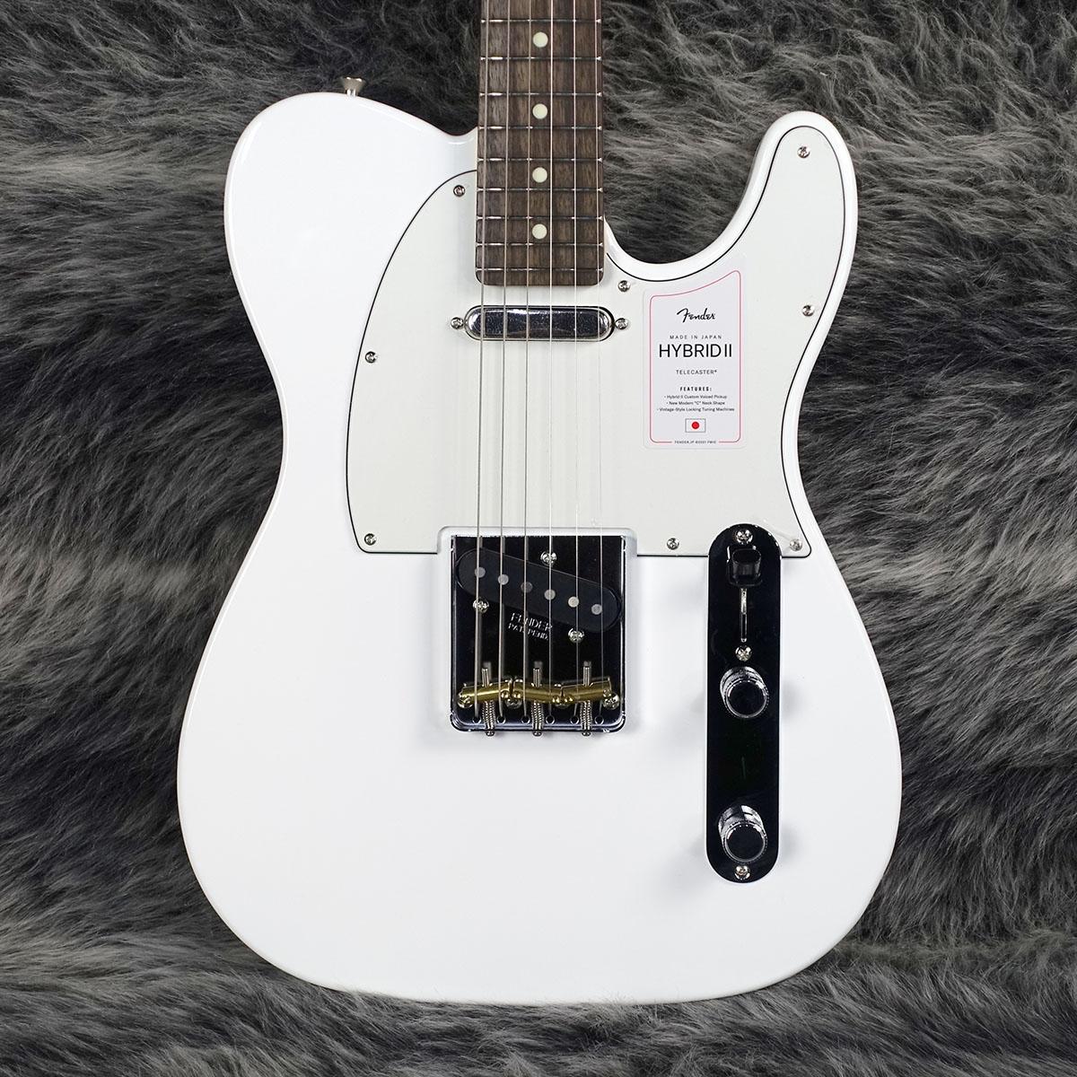 Made in Japan Hybrid II Telecaster Arctic White Fender