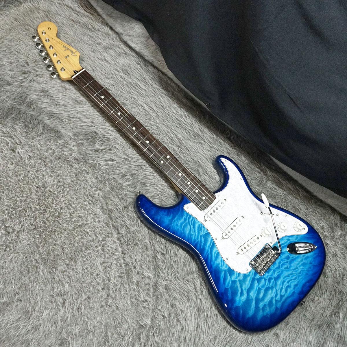 FSR Made in Japan Hybrid II Stratocaster RW Transparent Blue Burst