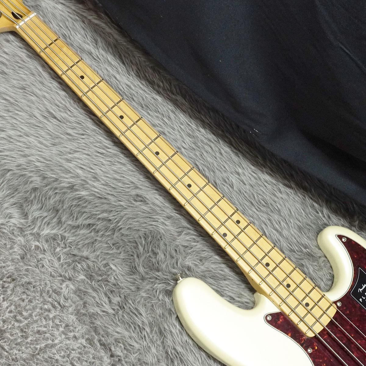 Player Plus Jazz Bass MN Olympic Pearl Fender Mexico