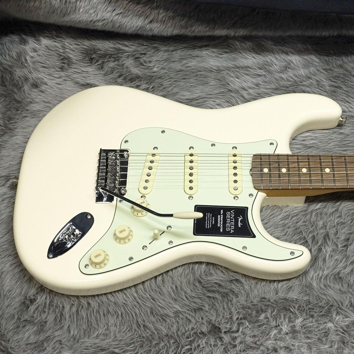Vintera 60s Stratocaster Modified PF Olympic White Fender