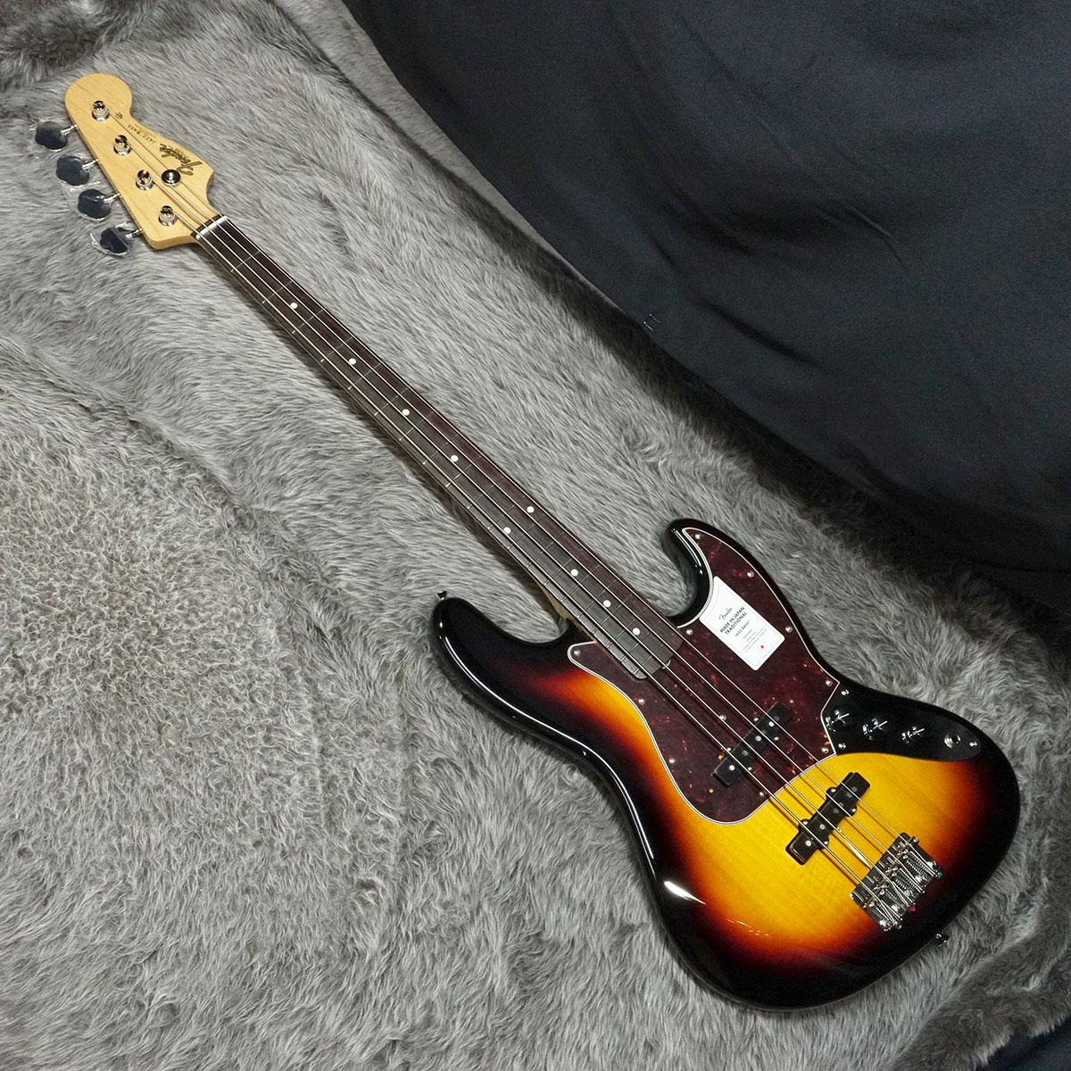 Made in Japan Traditional 60s Jazz Bass RW 3-Color Sunburst Fender 