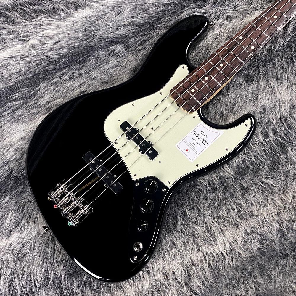 Made in Japan Traditional 60s Jazz Bass Black Fender 