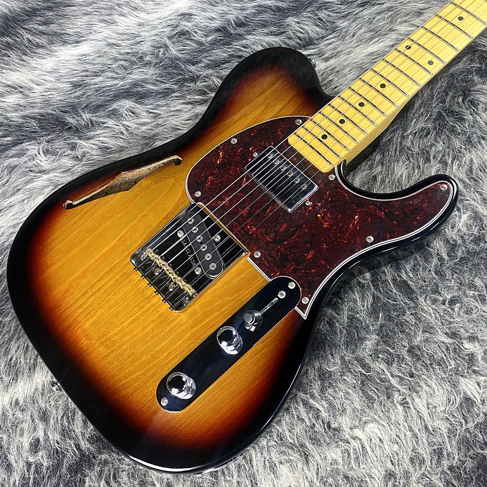 Tribute ASAT Classic Bluesboy Semi-Hollow 3-Tone Sunburst G&L