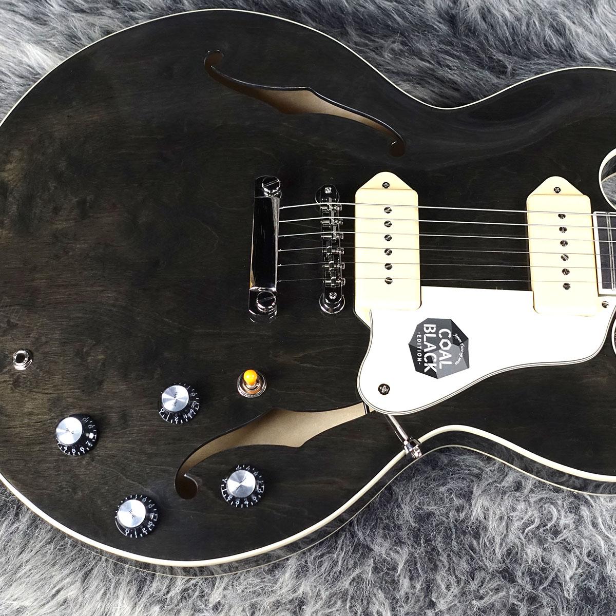 EXRUBATO-STD/S-JT Coal Black Seventy Seven Guitars エレクトリック