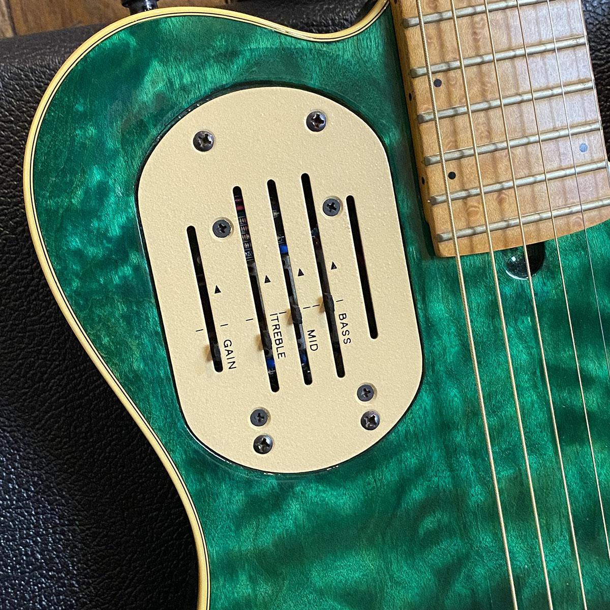 Acousticaster 6 Ltd Trans Green 1995 Godin エレクトリック