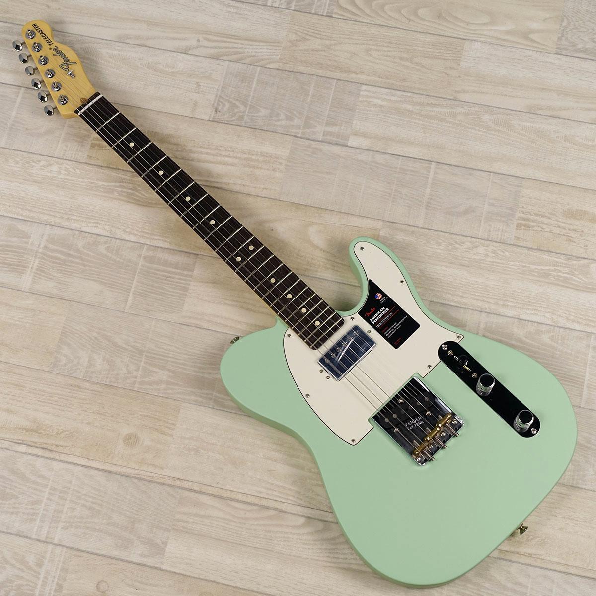 テレキャスタータイプサーフグリーンソフトレリック American Performer Telecaster with Humbucking Satin Surf Green