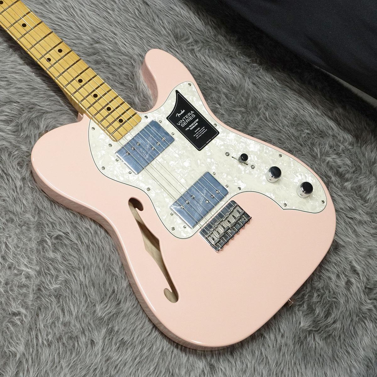 Limited Edition Vintera 70s Telecaster Thinline MN Shell Pink