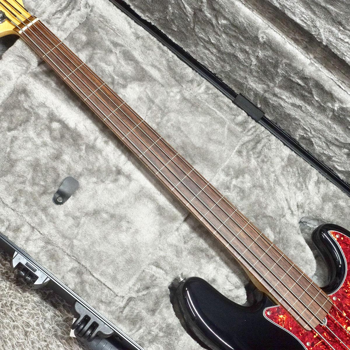American Professional Jazz Bass Fretless RW Black Fender