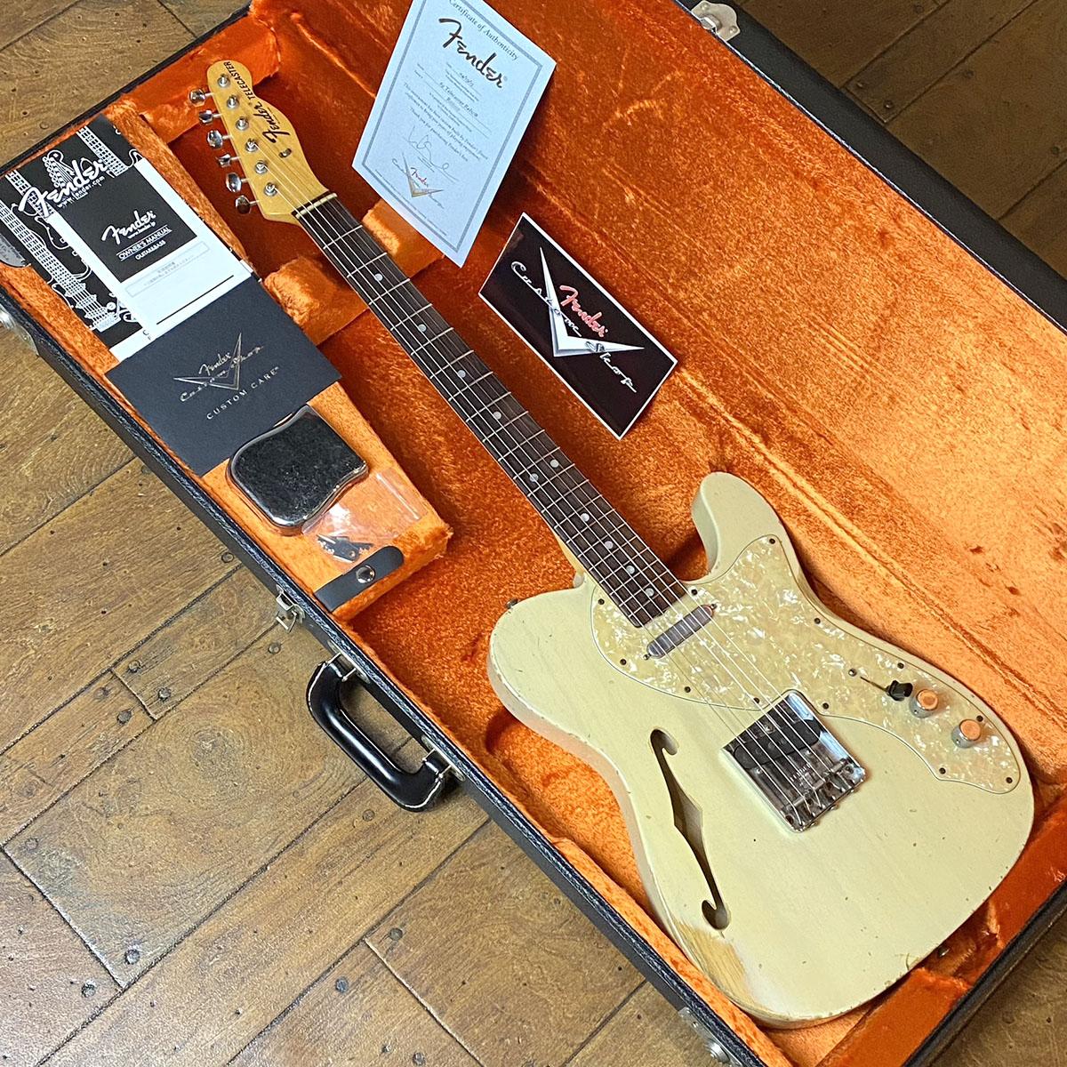 Team Build 1969 Telecaster Thinline Relic Vintage Blonde Fender