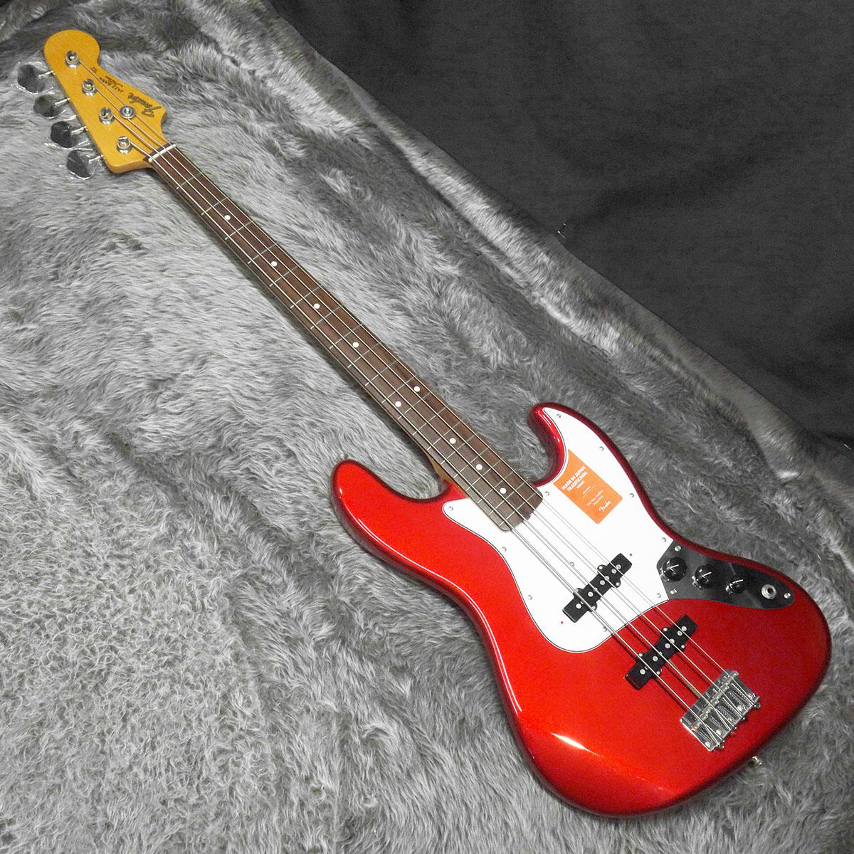 Made In Japan Traditional 60s Jazz Bass Candy Apple Red Fender 