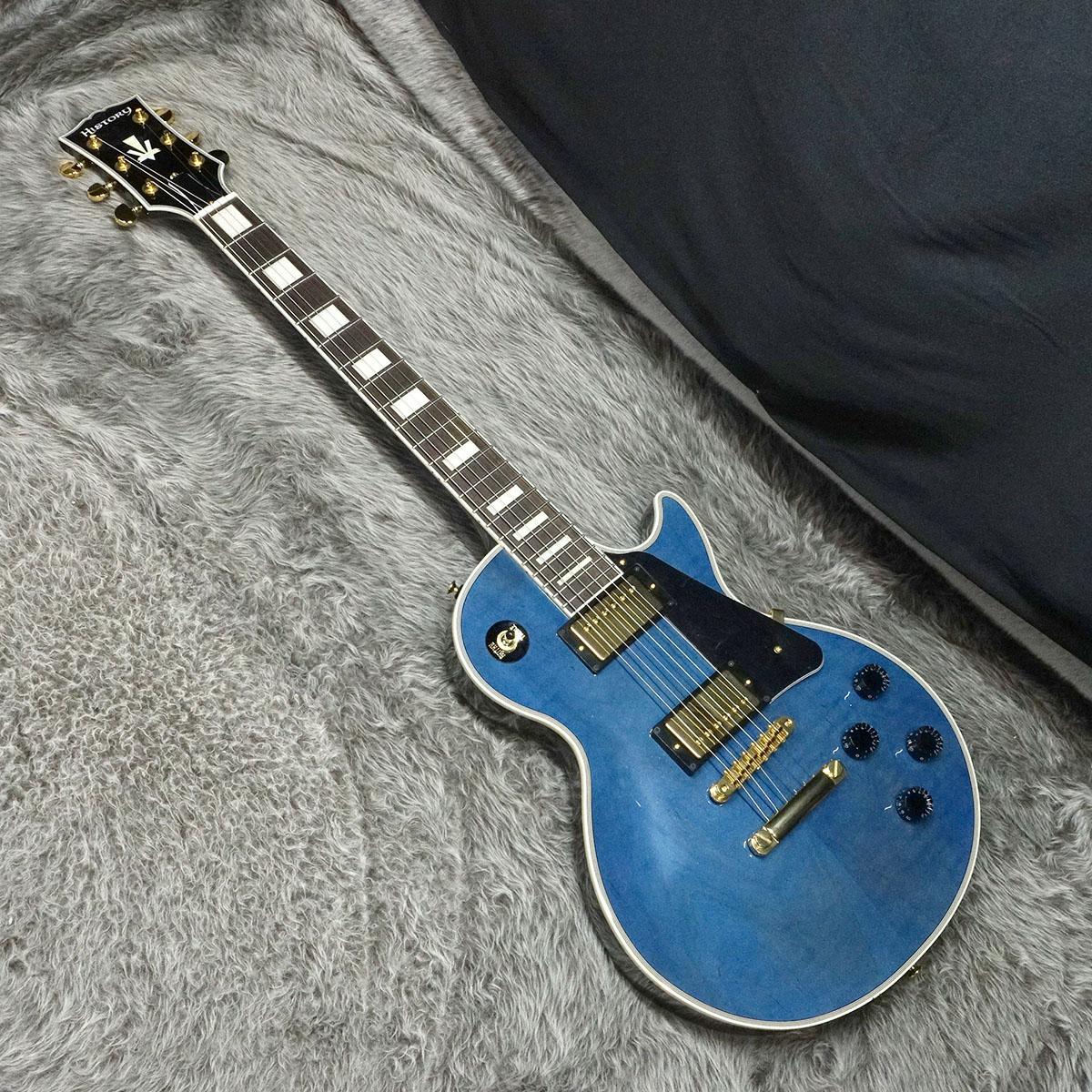 HLC-Standard Translucent Blue HISTORY エレクトリックギター レス