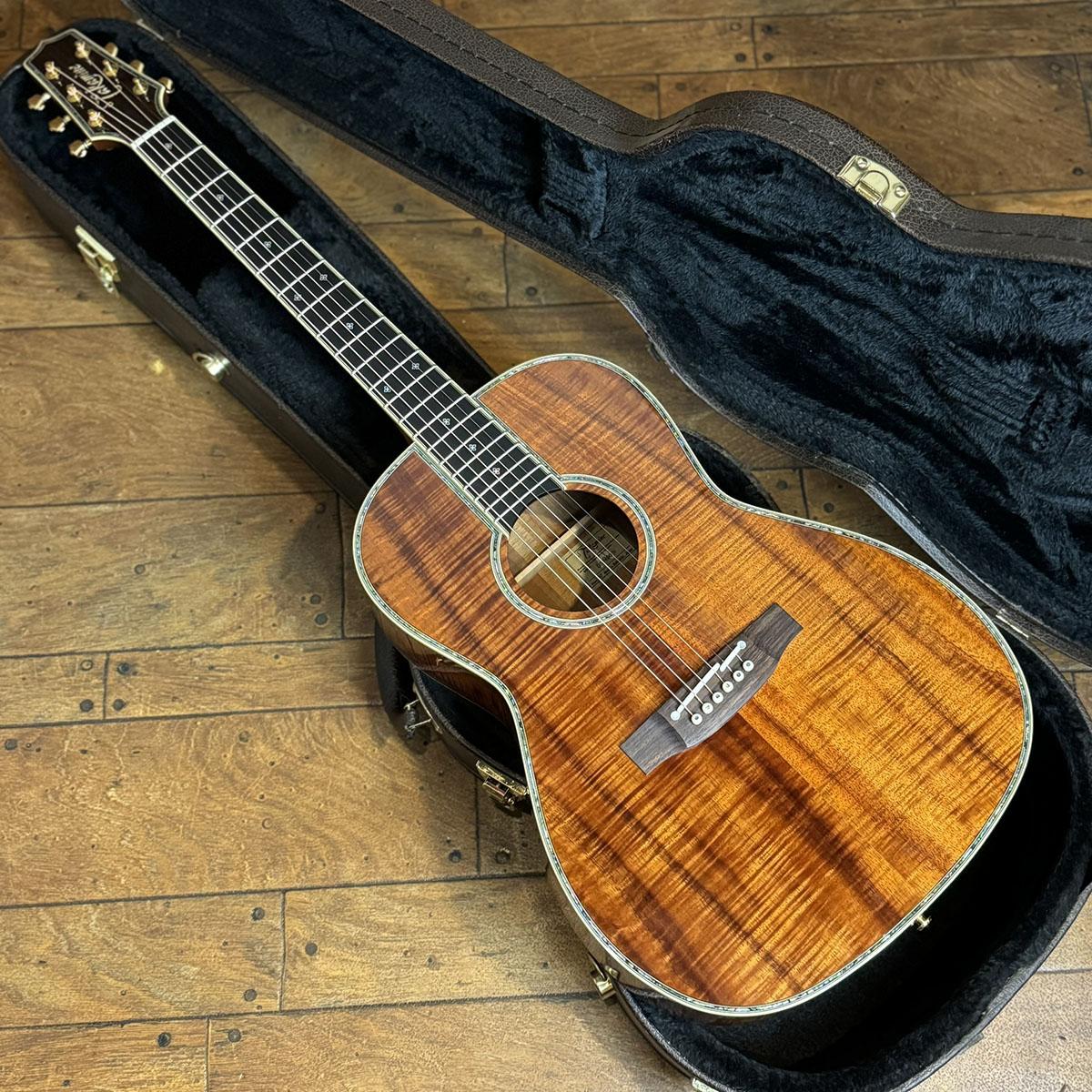 DSP400 All Solid Figured Hawaiian Koa Takamine アコースティック
