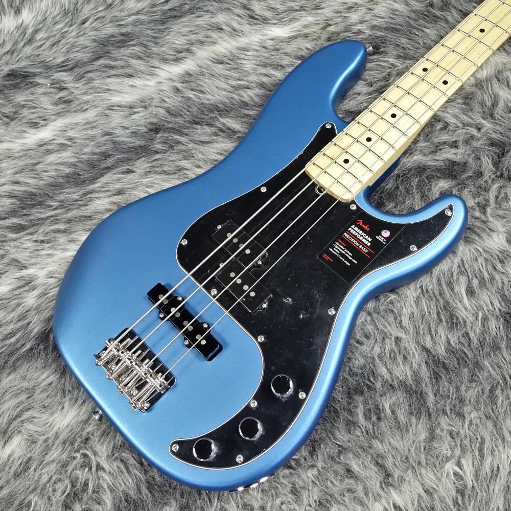 American Performer Precision Bass Satin Lake Placid Blue Fender