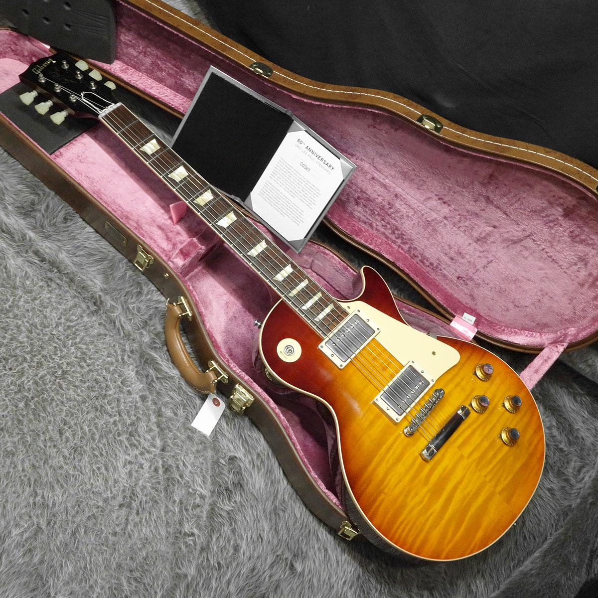 60th Anniversary 1960 Les Paul Standard V3 Washed Bourbon Burst 