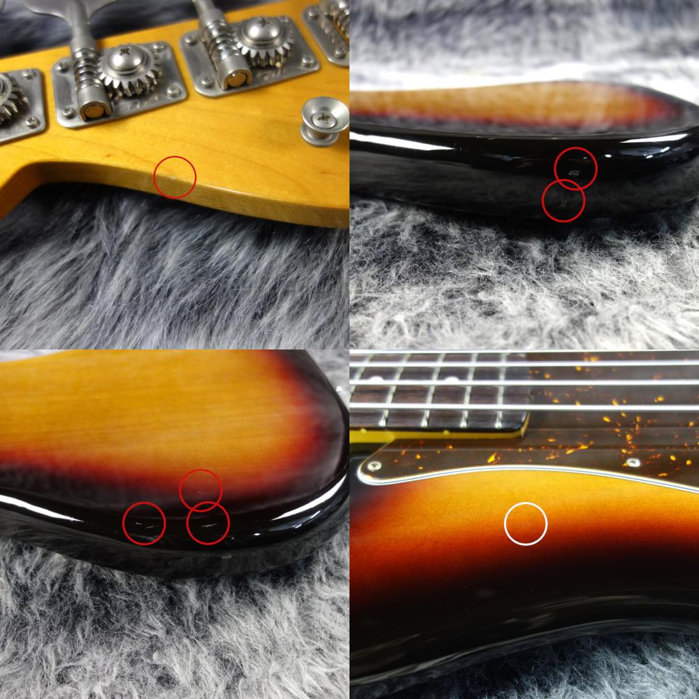玄*読様 FERNANDES プレシジョンベース サンバースト PBタイプ メイ Fender Precision Bass 1966年製 Sunburst 4.0kg w/Jacaranda FB #1