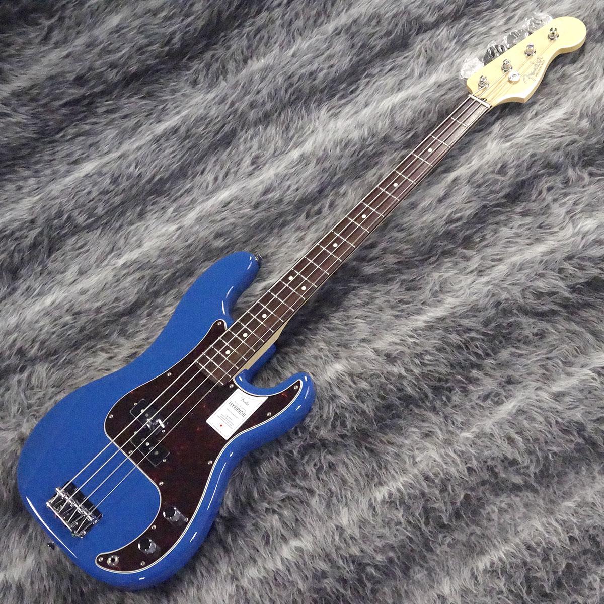 Made in Japan Hybrid II Precision Bass Forest Blue Fender