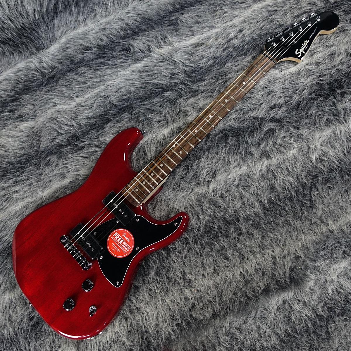 Paranormal Strat-O-Sonic Crimson Red Transparent Squier
