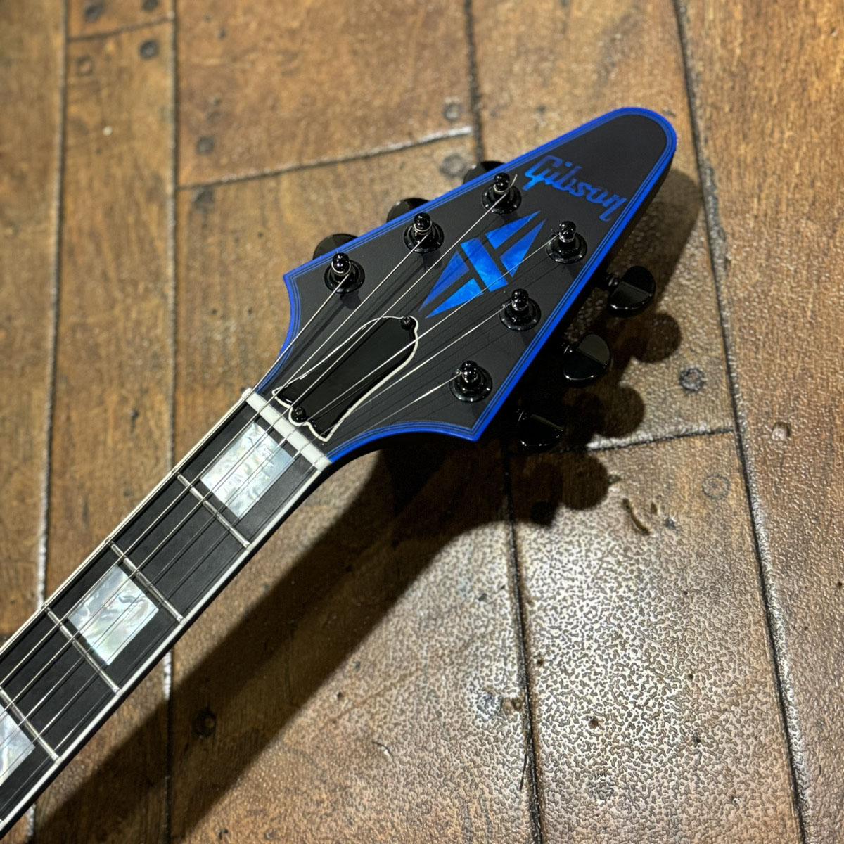 Flavor フライングVカスタムタイプ Flying V Custom Satin Blue Widow 2017 Gibson Custom Shop