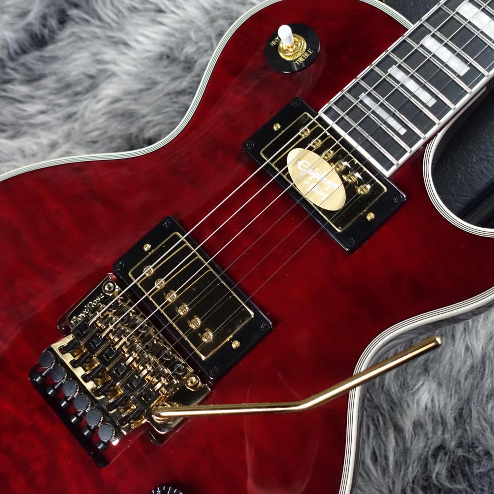 Alex Lifeson Les Paul Custom Axcess Quilt Ruby Epiphone