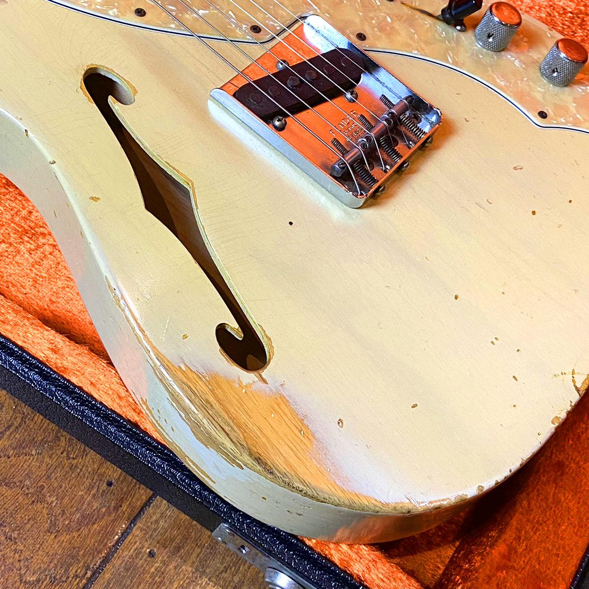 Team Build 1969 Telecaster Thinline Relic Vintage Blonde Fender