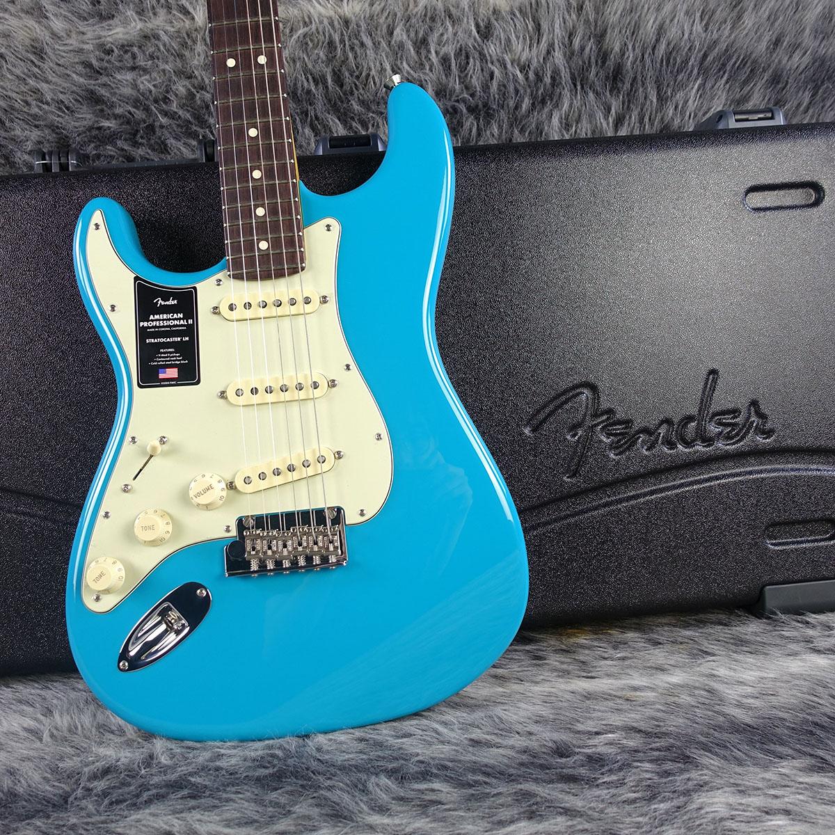 American Professional II Stratocaster Left-Hand Miami Blue【B級