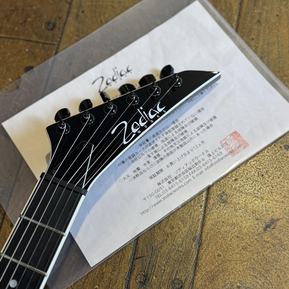 TC-HOTEI.R White Black Line Zodiacworks エレクトリックギター