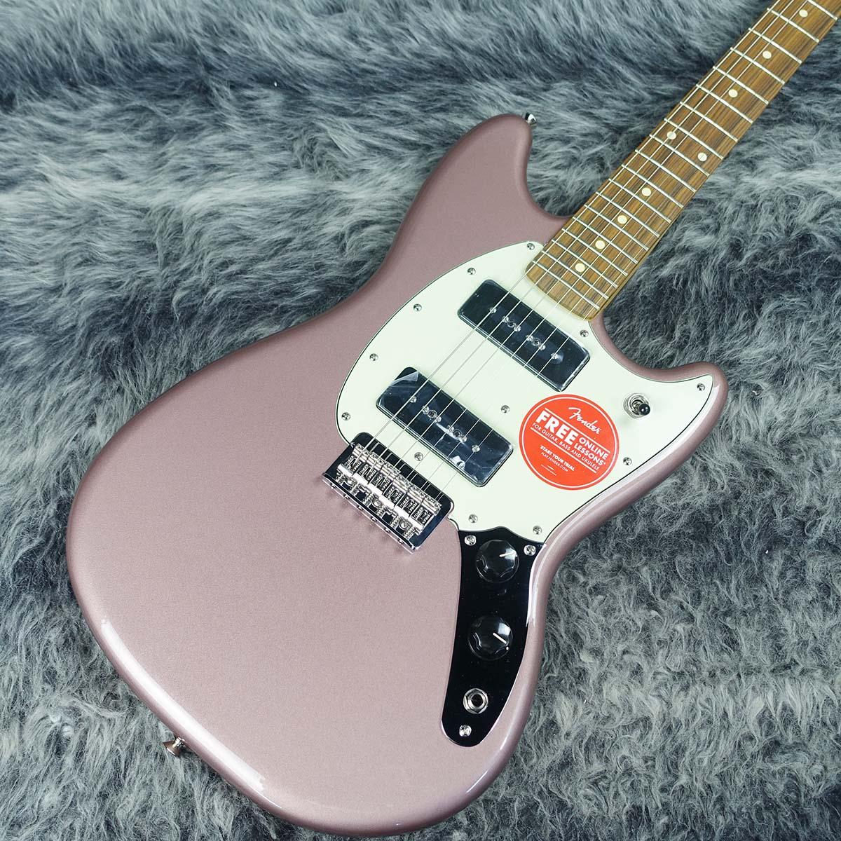 ギター FENDER Mustang 90, Burgundy Mistllic Player Mustang 90 Pf Burgundy Mist Metallic Fender エレクトリック