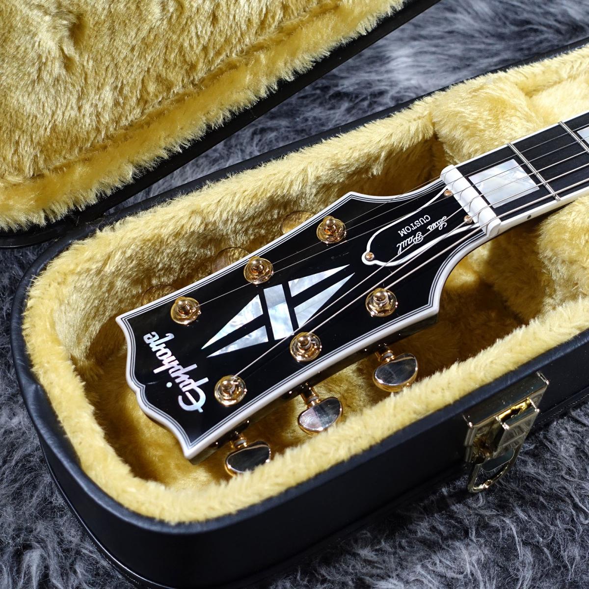 Epiphone Les Paul ギター 擦り傷あり Epiphone Les Paul Custom Alpine White エレキギターレスポール