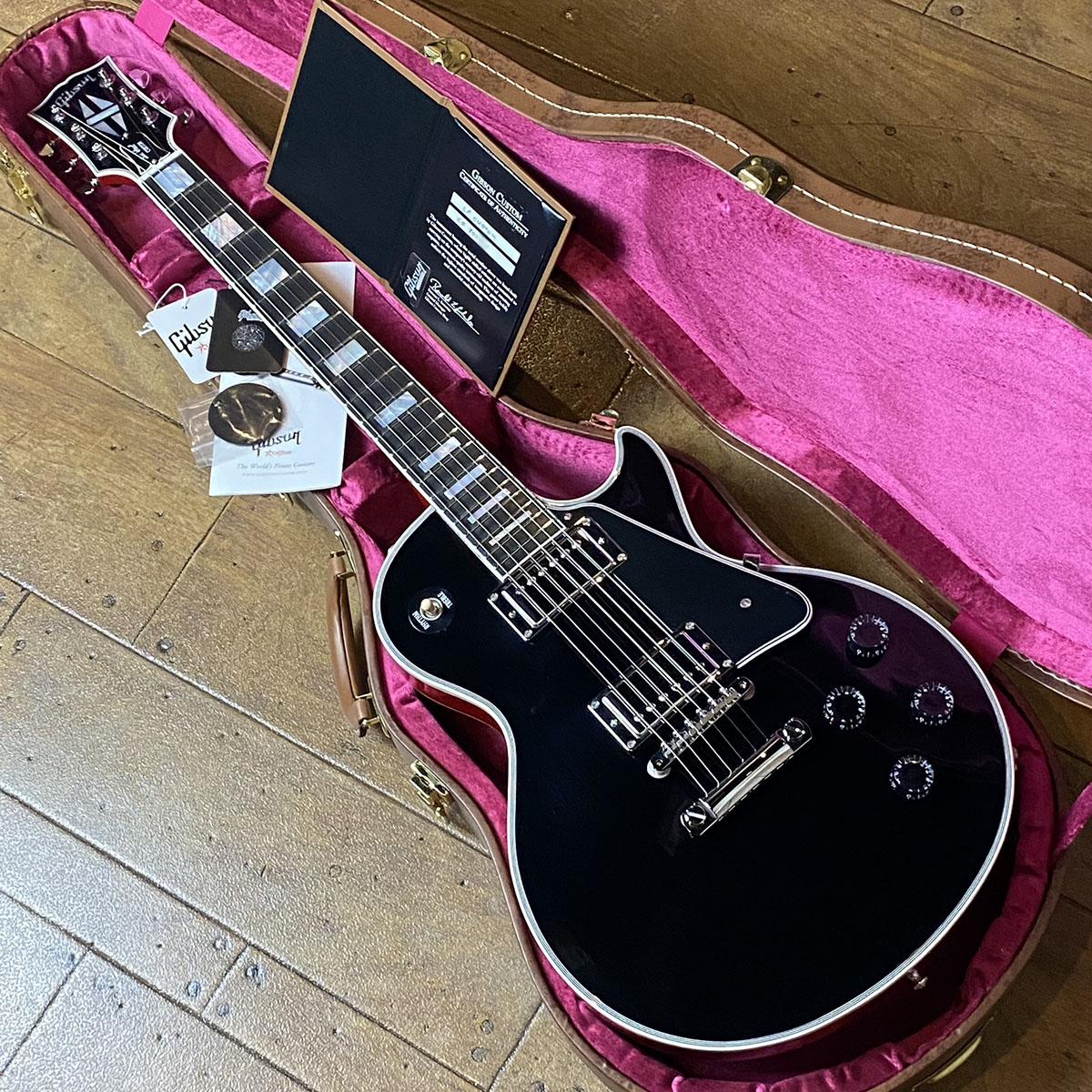 70s Les Paul Custom Ebony Top Red Back Gibson Custom Shop