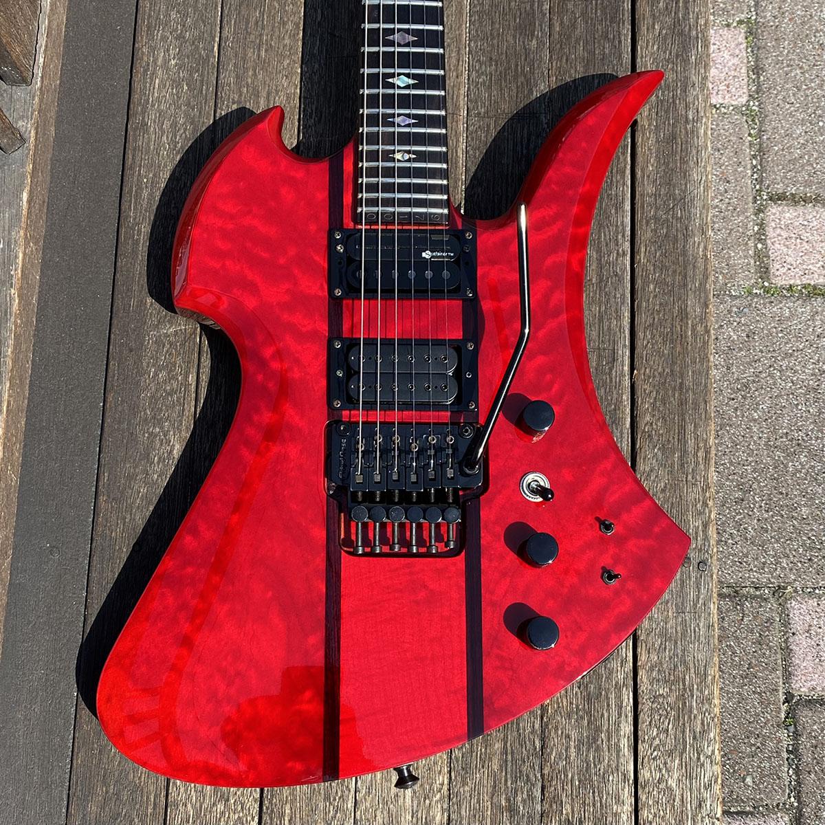 Mockingbird SL Trans Red 1997 B.C.Rich エレクトリックギター 変形