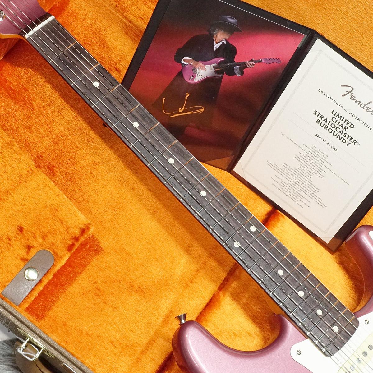 Limited Char Stratocaster RW Char Burgundy Fender エレクトリック