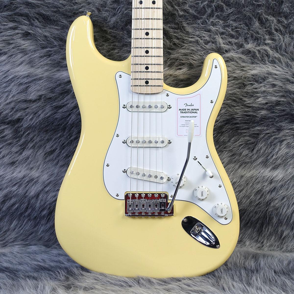 Made in Japan Traditional 70s Stratocaster Vintage White Fender