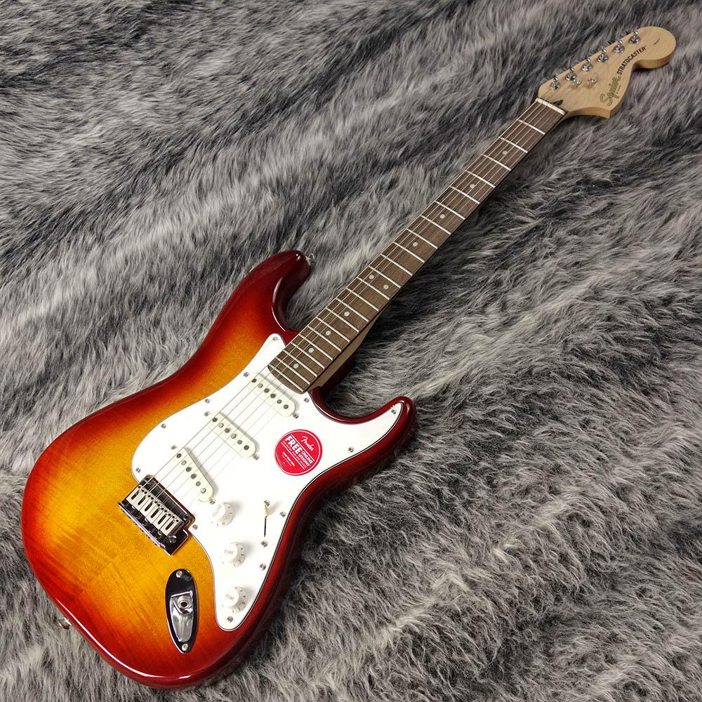 Standard Stratocaster FMT Amber Sunburst Squier エレクトリック 