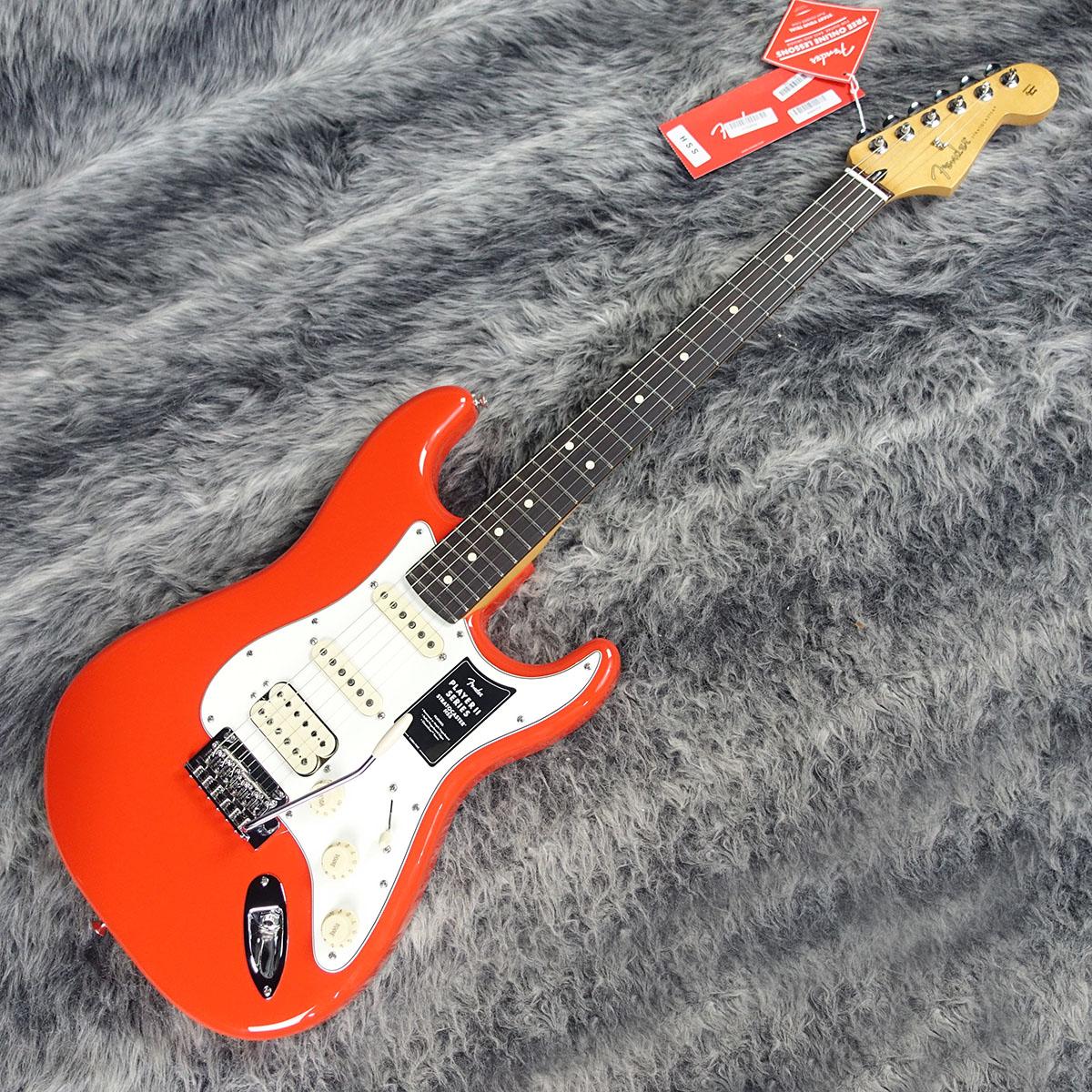 Player II Stratocaster HSS RW Coral Red Fender エレクトリック