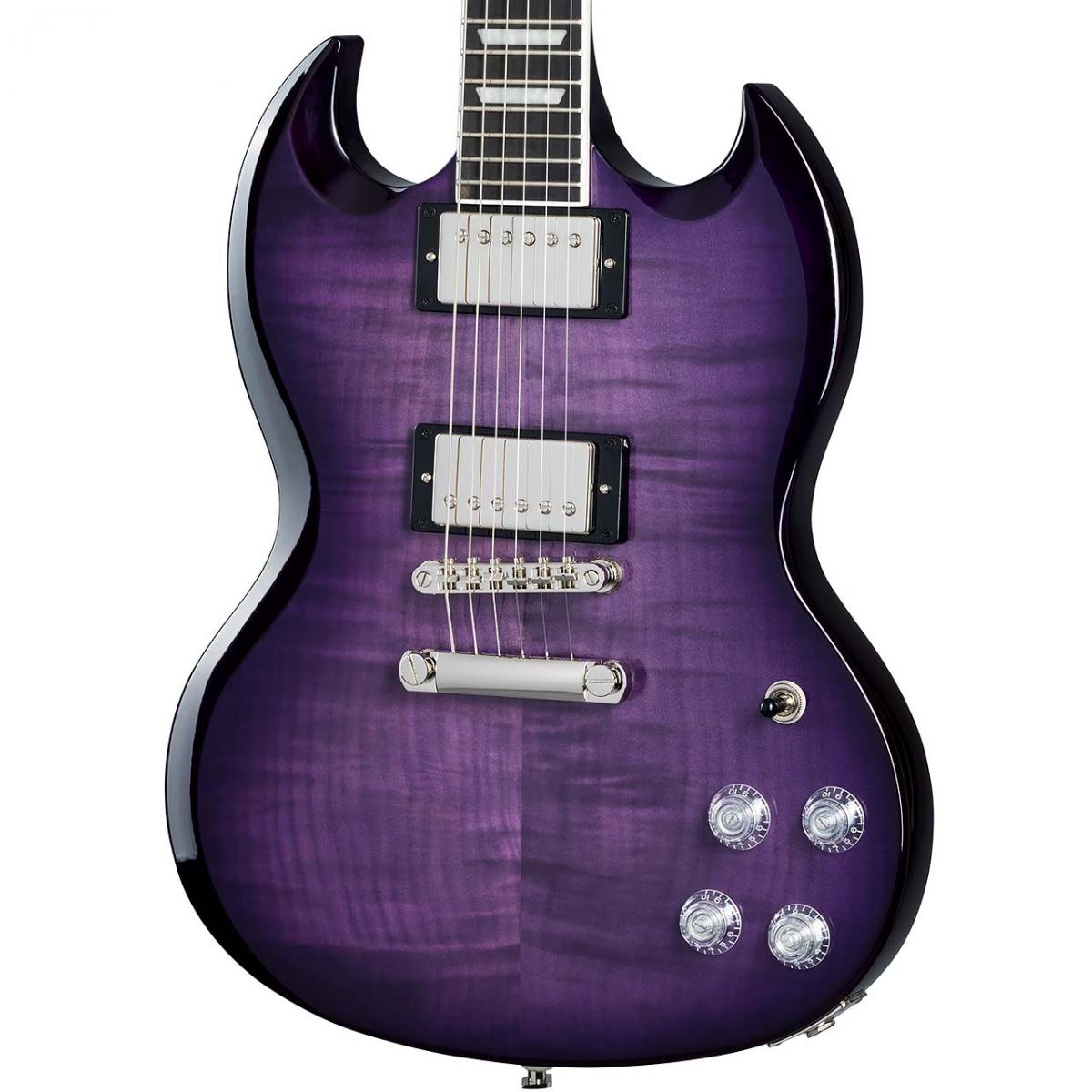 SG Modern Figured Purple Burst Epiphone エレクトリックギター SG