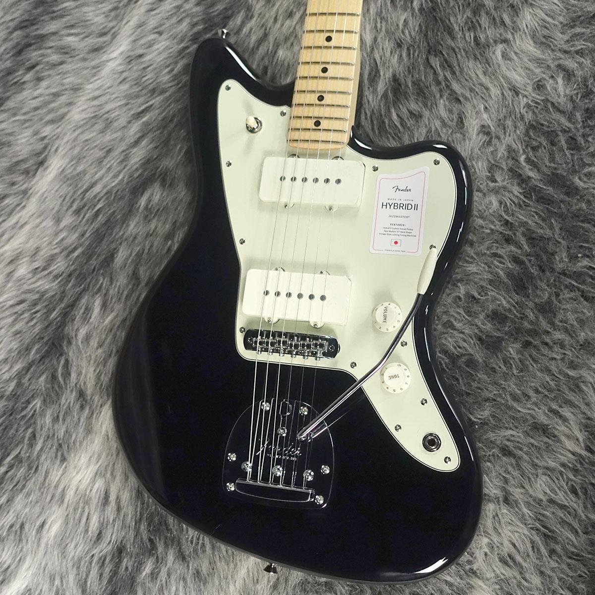 Made in Japan Hybrid II Jazzmaster Maple Fingerboard Black Fender